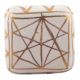 White And Golden Square Ceramic Wine Stopper